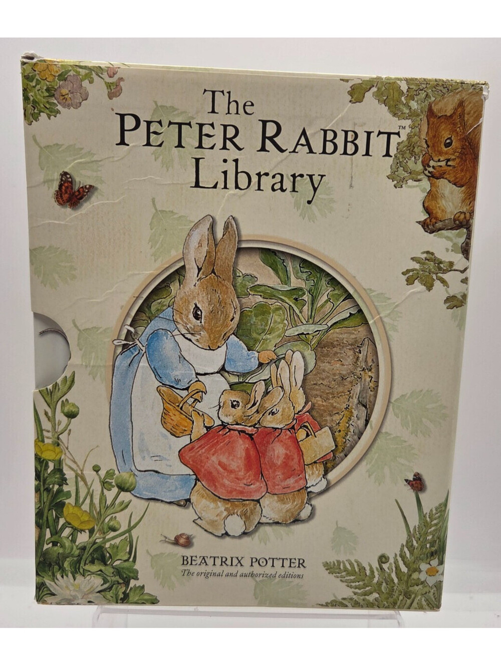 Beatrix Potter Peter Rabbit Library Complete 10 Hardcover Book Box Set Warne VTG